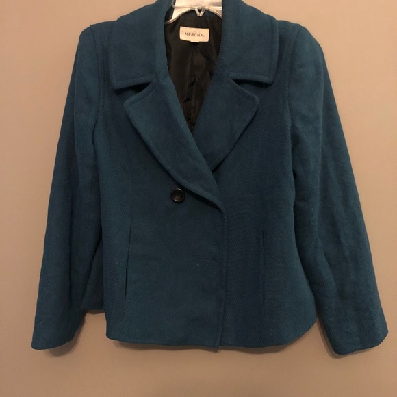 Merona teal jacket. - Picture 4 of 4